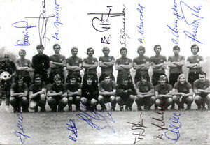 1.FC Nürnberg 1972/73 - Mannschaftskarte  - 15 x original signiert