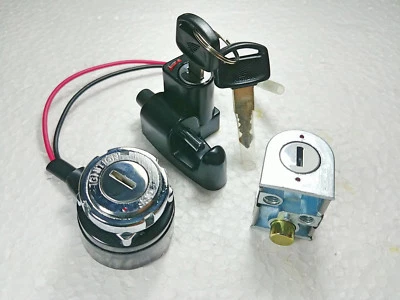 Juego Interruptor Principal Casco Bloqueo Dirección Honda CB125S CB CL SL 100 125 CL70 CB125J Foto 1 de 4