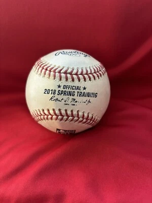 Мяч тренировочный весенний 2018 MLB Grapefruit League Florida ИГРА Б/У - Изображение 1 из 3
