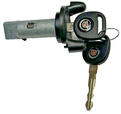 全新凯迪拉克 GM 原始设备制造商点火锁 气缸不倒翁开关 带 2 个匹配标志钥匙 — 第 1/4 张图片