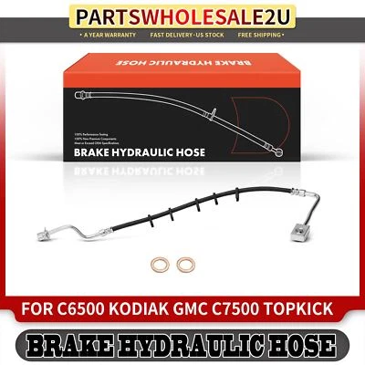 Rear Driver Side Brake Hydraulic Hose for Chevrolet C6500 Kodiak 06-09 GMC T6500 - Image 1 of 4