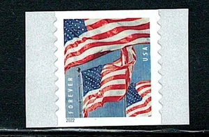 Estampilla Forever de banderas de bobina única como nueva de Estados Unidos, Scott #5657 (MNH) - Imagen 1 de 1