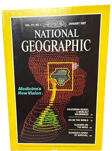 National Geographic Magazine January 1987 Medicine Vision Vintage Collectable b - Picture 1 of 10