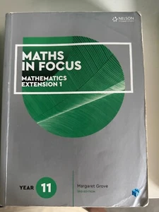 Maths in Focus - Mathematics Extn 1 - Picture 1 of 1