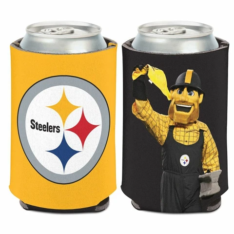 PITTSBURGH STEELERS MASCOT STEELY MCBEAM KADDY KOOZIE CAN HOLDER NEW WINCRAFT Cover