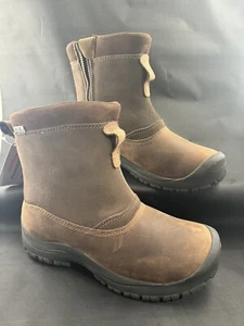 LL Bean Boots Mens 10.5 M Brown Primaloft Tek 2.5 Insulated Zip Comfort Leather - Picture 1 of 14