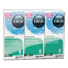 Amo Blink Contact Lubricant Eye Drops, 3 x 10ml