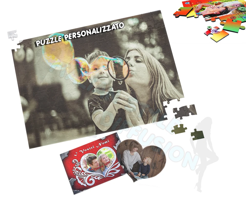 PUZZLE PERSONALIZZATO STAMPA PERSONALIZZATA A4 QUADRO TASSELLI FOTO MAMMA  - Immagine 1 di 1