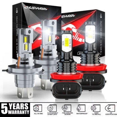 4X FIT Toyota HiAce 2006-2020 Combo Driving Light super Bright light 6000K WHITE - Image 1 of 4