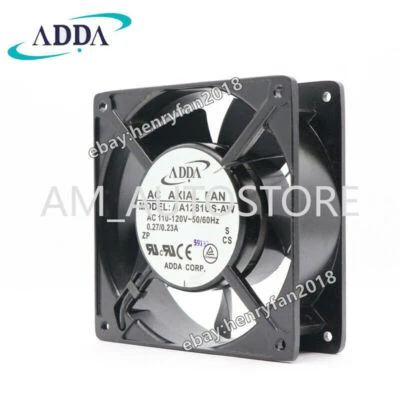 ADDA AA1281US-AW Axial Fan 110/120VAC 0.27/0.23A 120*120*38MM Server Cooling Fan - Image 1 of 4