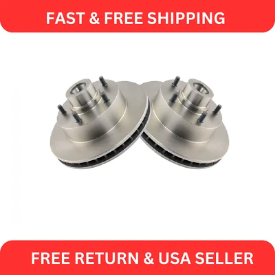 Front Disc Brake Rotor Driver & Passenger Side Kit Pair for Mopar Dodge - Image 1 of 3