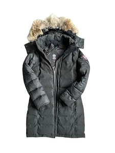 Parka Canada Goose para mujer Rowan extra pequeña XS negra PIEL 3202L auténtica - Imagen 1 de 12