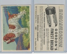 D39-3a, Gordon Bread, Dog Pictures, 1940's, Cocker Spaniel