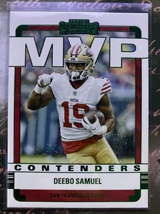 2022 Panini Contenders MVP Contenders Deebo Samuel - Esmeralda San Francisco 49ers - Imagen 1 de 6