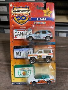 MATCHBOX ACROSS AMERICA 50TH BIRTHDAY USA EXCLUSIVE 3 PACK CANADA MERCEDES 430