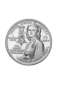Quarter, cuarto de dólar 2024 Mary Edwards ceca D sin circular. - Imagen 1 de 2