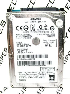 Hitachi 640GB HTS727564A9E364 SATA 0J18842 Laptop DA4448 HardDrive WIPED&TESTED! - Picture 1 of 2