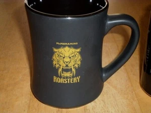 [ANGRY TIGER LOGO] "McMENAMINS ROASTERY", JUMBO, Ceramic Coffee Cup, VINTAGE - Picture 1 of 9