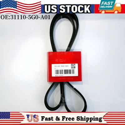 OEM Serpentine Drive Belt For 2013-2020 Honda Accord Crosstour Acura MDX RDX RLX - Image 1 of 4