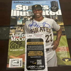 ANDREW McCUTCHEN firmato 9/8/14 SPORT ILLUSTRATO JSA.  Senza etichetta! - Foto 1 di 4