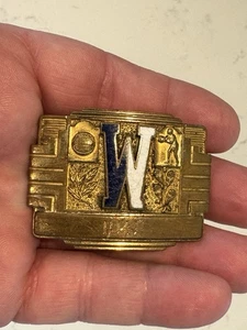 George Washington High School Continentals Very Vintage Belt Buckle Dated 1940 - Picture 1 of 3