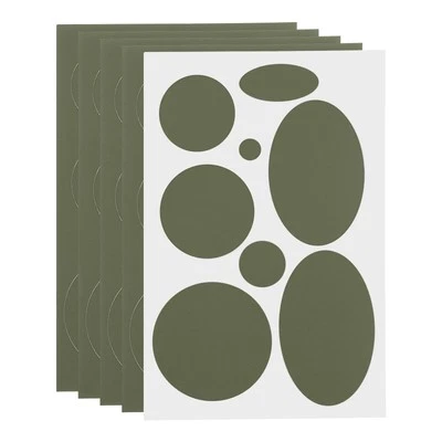 UXCELL 5Stk Reparatur-Flicken-Set,selbstklebende Stoffflicken für Daunenjacken,oliv