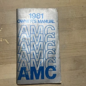 AMC American Motors 1981 OEM Owner's Manual Eagle wagon , concord - Picture 1 of 3