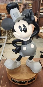 Vintage 2001 Rare Limited Edition Steamboat Willie Mickey Big Fig With Base 24" - Picture 1 of 13