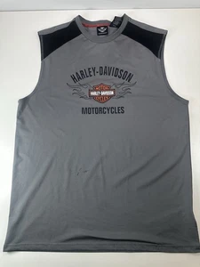 Camiseta sin mangas Harley Davidson Motorcycles para hombre talla XL ajuste seco - Imagen 1 de 10