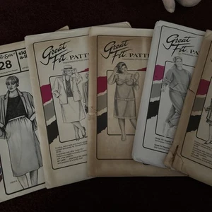 VTG LOT OF 5 Stretch & Sew 428 & GREAT FIT 1121, 3341, 6670, 1120 Patterns NEW - Bild 1 von 14