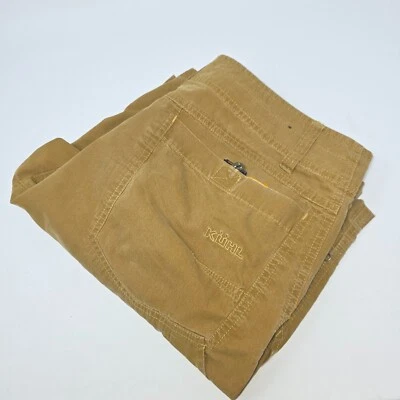 KUHL Men’s 34 Renegade Cargo Shorts – Vintage Patina-Dye Brown Hiking Utility - Image 1 of 4