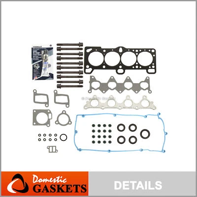 Se adapta a 06-11 Hyundai Accent Kia Rio Rio5 1.6L Juego de juntas de cabeza Kit de pernos de cabeza G4ED Foto 1 de 4