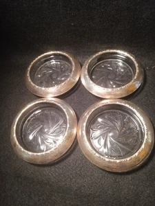 Silverplated Coasters - Set of Four (4) - Picture 1 of 5