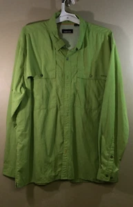 Orvis Men's Vented Roll Sleeve Button Down Green Shirt Size XL. - Picture 1 of 10
