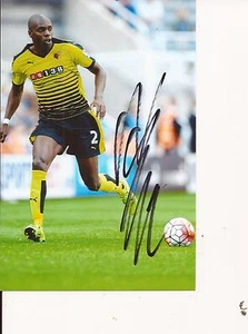 WATFORD * ALLAN NYOM SIGNED 6x4 ACTION PHOTO+COA - Picture 1 of 1