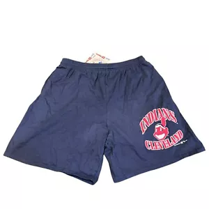 Cleveland Indians Shorts Hanes Tag Authentic Merch Blau Größe L Neu mit Etikett - Bild 1 von 6