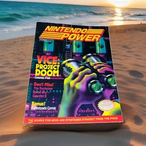 Nintendo Power Magazine Vol 24 May 1991 w/ POSTER Vice Project Doom Nice Conditi - Picture 1 of 24