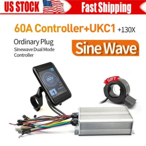 Ebike Controller 48V-72V 60A Dual-mode Brushless Controller with UKC1 Display US - Picture 1 of 10