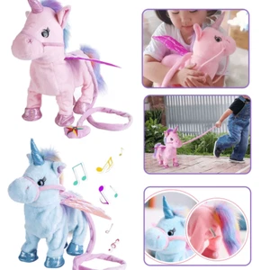 Magical Walking Unicorn Toys Singing Songs Children Christmas Unicorn Plush Toys - Picture 1 of 15