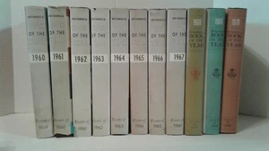 Lot of 11 Encyclopedia Britannica Book of the Year 1960 - 1970 Good Condition - Picture 1 of 10