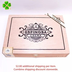 "Espinosa Toro Grande Creme leere Holzzigarrenbox 9,5"" x 7"" x 2" - Bild 1 von 10