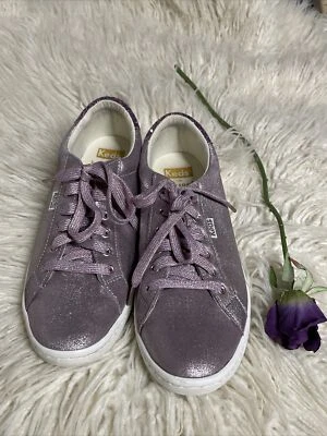 Keds x Kate Spade Ace Glitter Metallic Purple Women's Sneakers Size 6.5 WH60473 - Image 1 of 4