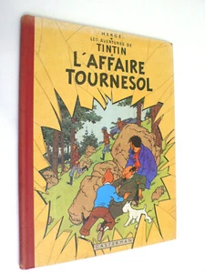 TINTIN  L'AFFAIRE TOURNESOL  EO FRANCAISE  DR  B19 1956  IMP. DANEL1213 BON ÉTAT - Picture 1 of 12