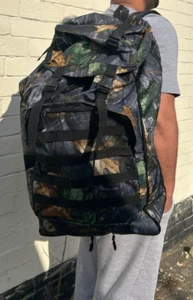 Top Military Tactical Rucksack Backpack Camping Hiking Bag 70L UK - Picture 1 of 7