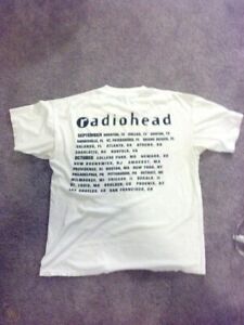 1993 Pittsburgh Radiohead Fall Tour 1993 Super Rare T shirt 2 sided H4388