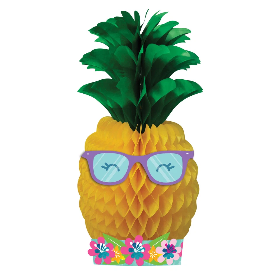 Pineapple N Friends Party Supplies Table Centrepiece Luau Hawaiian Tropical  - Image 1 of 1