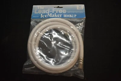 NUEVA línea de conexión para máquina de hielo sin plomo S#49599 5' 1/4c x 1/4c poli trenzado por NDA Foto 1 de 3