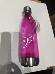 Houston NFL TEXANS Tritan Water Bottle- For Cancer Awareness - Please See Photos - Picture 1 of 5