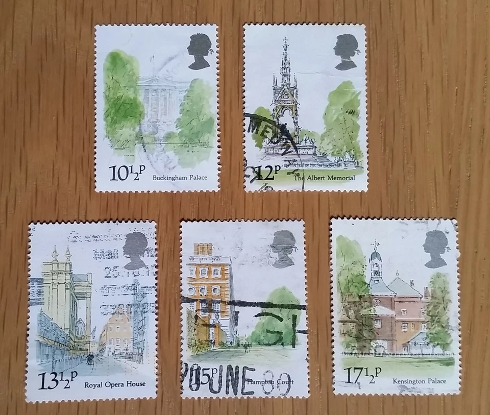Complete GB used stamp set: 1980 London Landmarks - Image 1 of 1