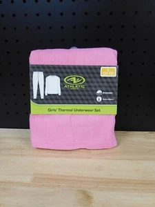 Athletic Works Girls Thermal Waffle Underwear Set-Pink-Large (10-12)-NWT-RN52469 - Picture 1 of 3